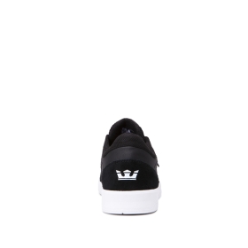 Supra Mens SAINT Low Top Shoes Black/White | US-53271